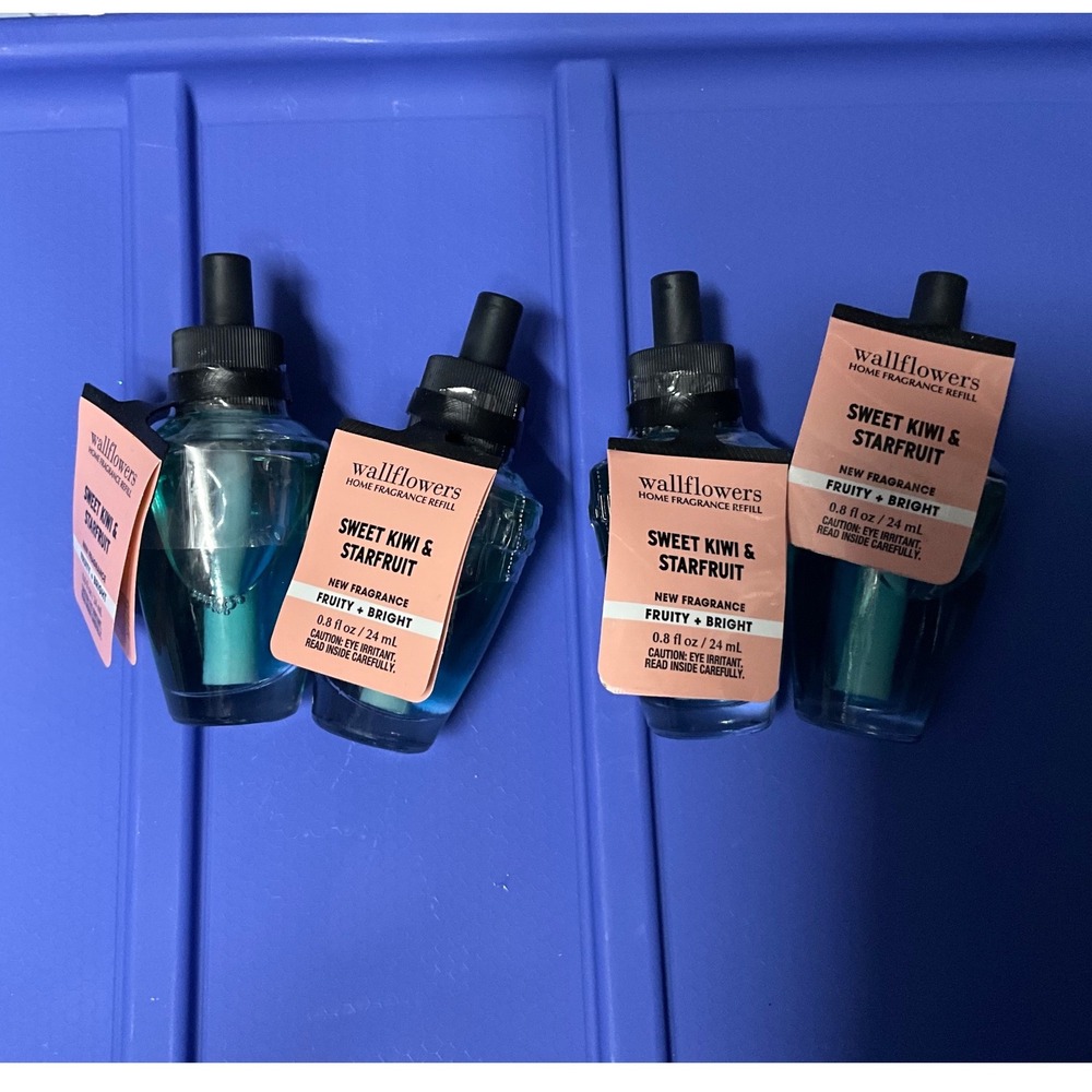Bath and Body Works Wallflowers Sweet Kiwi & Starfruit 4 Pack Home Refill